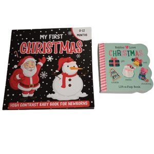 My First Christmas Picture Book And Babies Love Christmas Lift-a-Flap Board Book